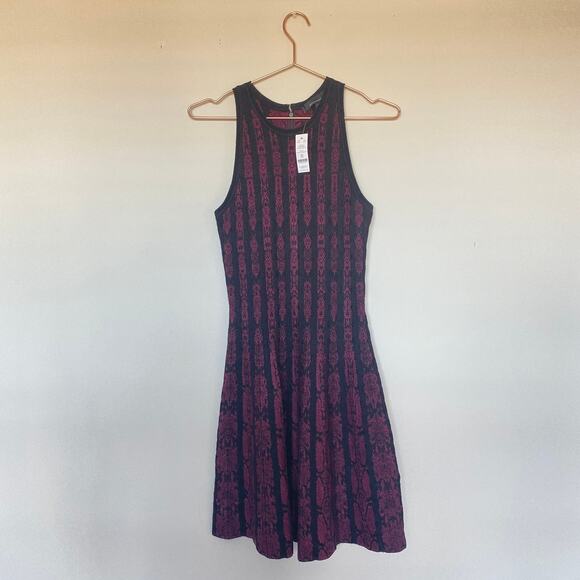 White House Black Market Womens Dress XS Python Scales Pinot Mini Knit Fall - Picture 3 of 9